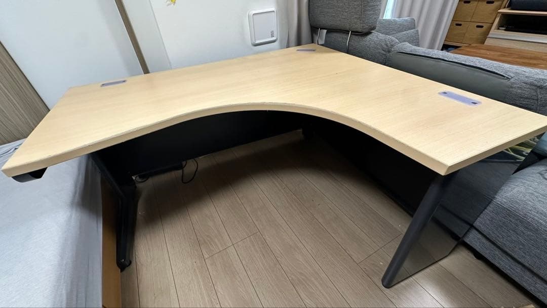 plus L字型デスク　L字型　スチール脚タイプ L型平机　オフィスデスク