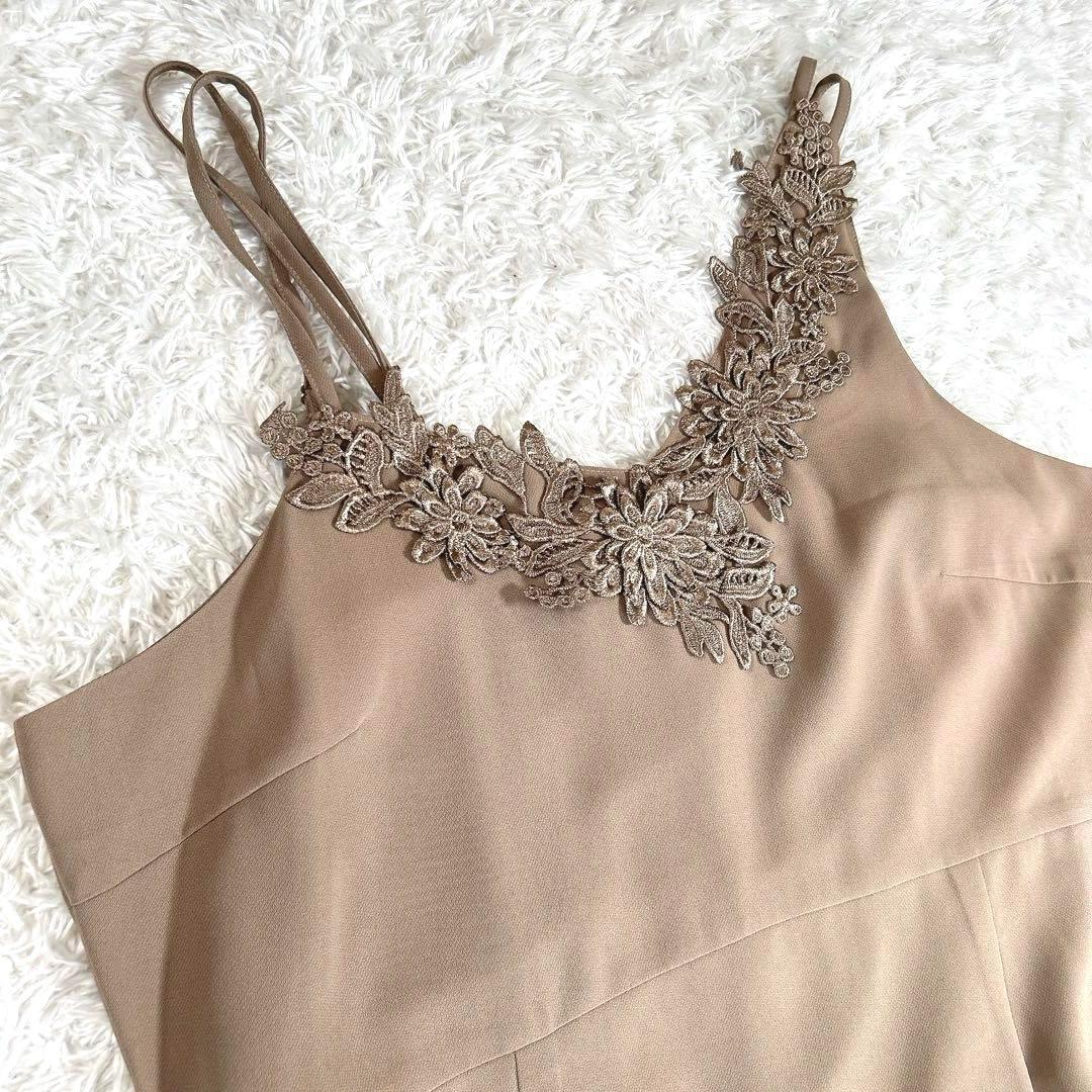 【2Way・大きいサイズ 3L】　カラルス　パーティードレス　刺繍　チュール