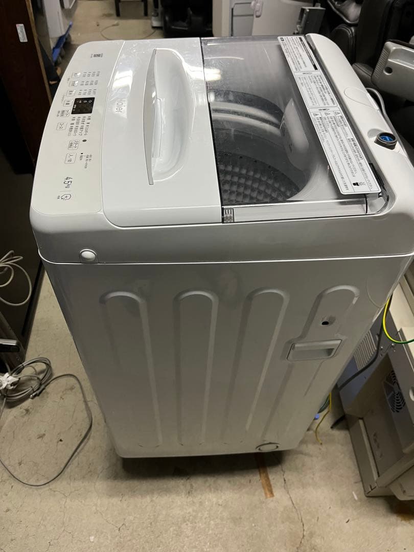 美品 2023年製 Haier 全自動洗濯機 JW-U45B(W) T