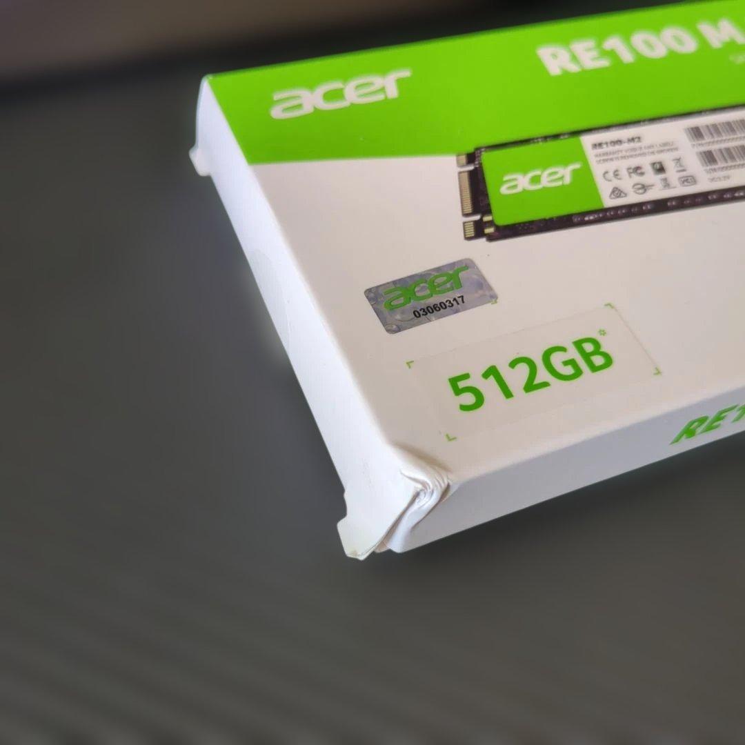 Acer RE100 M.2 512GB 内蔵型SSD【動作確認・データ消去済】