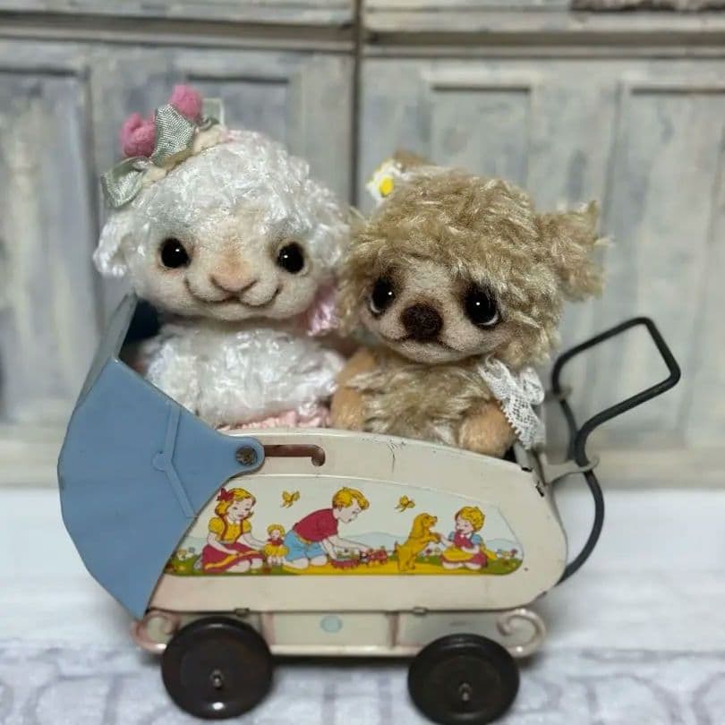 ヘキです。海外作家様　アーティストベア❤️ ひつじさん　ブライス　お友達