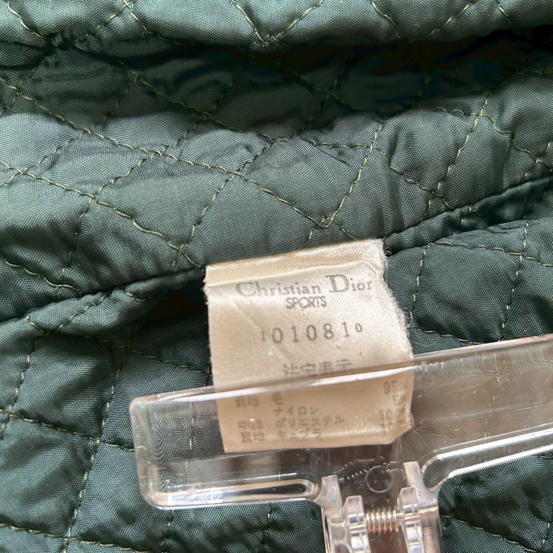 クリスチャンディオール ダブルテーラードジャケット グリーン M