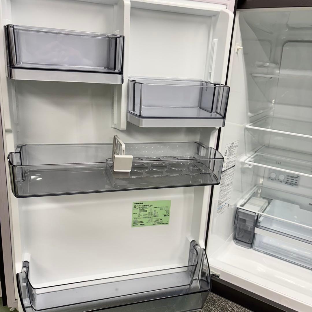 540 冷蔵庫　大型　左開き　2024年製　訳アリ　一年保証付き　ガラストップ