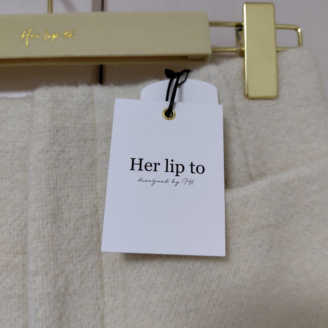 Her lip to Twinkle Wool Boucle Shorts 新品