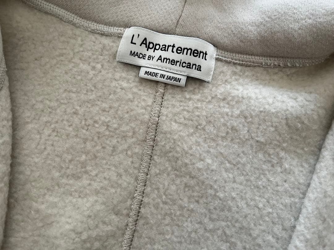 AMERICANA/アメリカーナWIDE FULLZIP HOODIEナチュラル