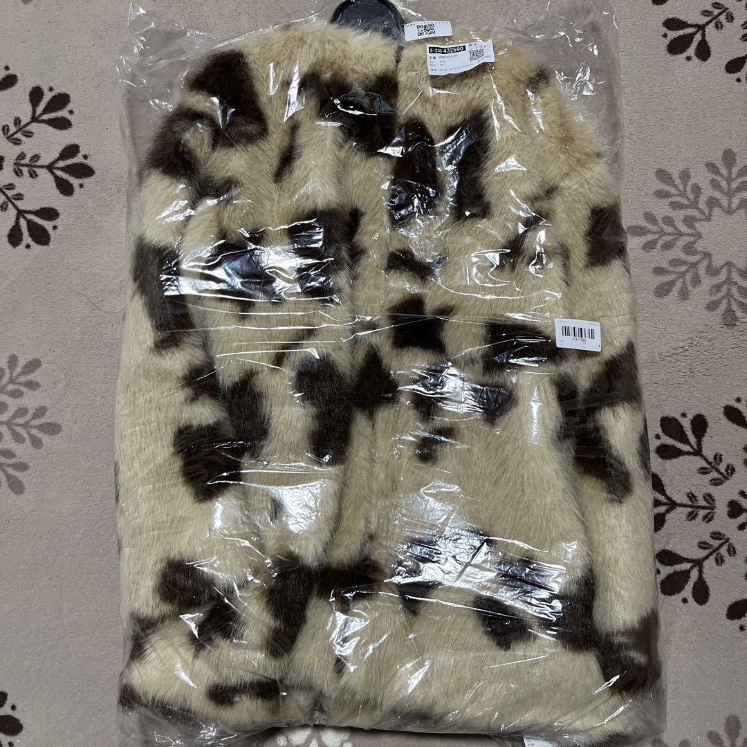 MilaOwenマルチマテリアルノーカラーファーコート　MIX