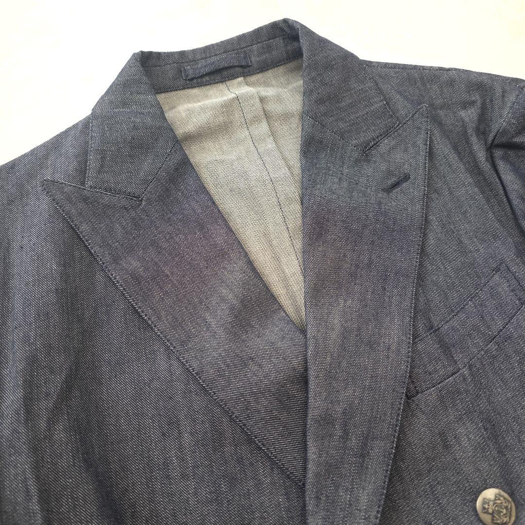 LARDINI ラルディーニ 52 XL ダブルブレスト ブレザー 銀ボタン