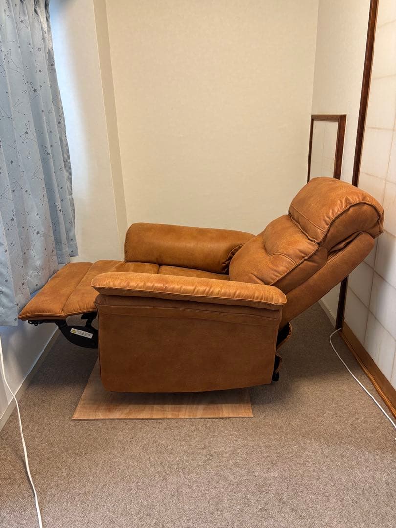 ブラウン リクライニングソファ　２モーター