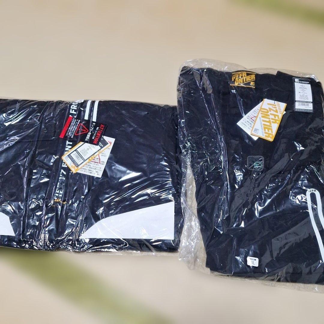 IZ FRONTIER 上下セット ブラック 3L#5910