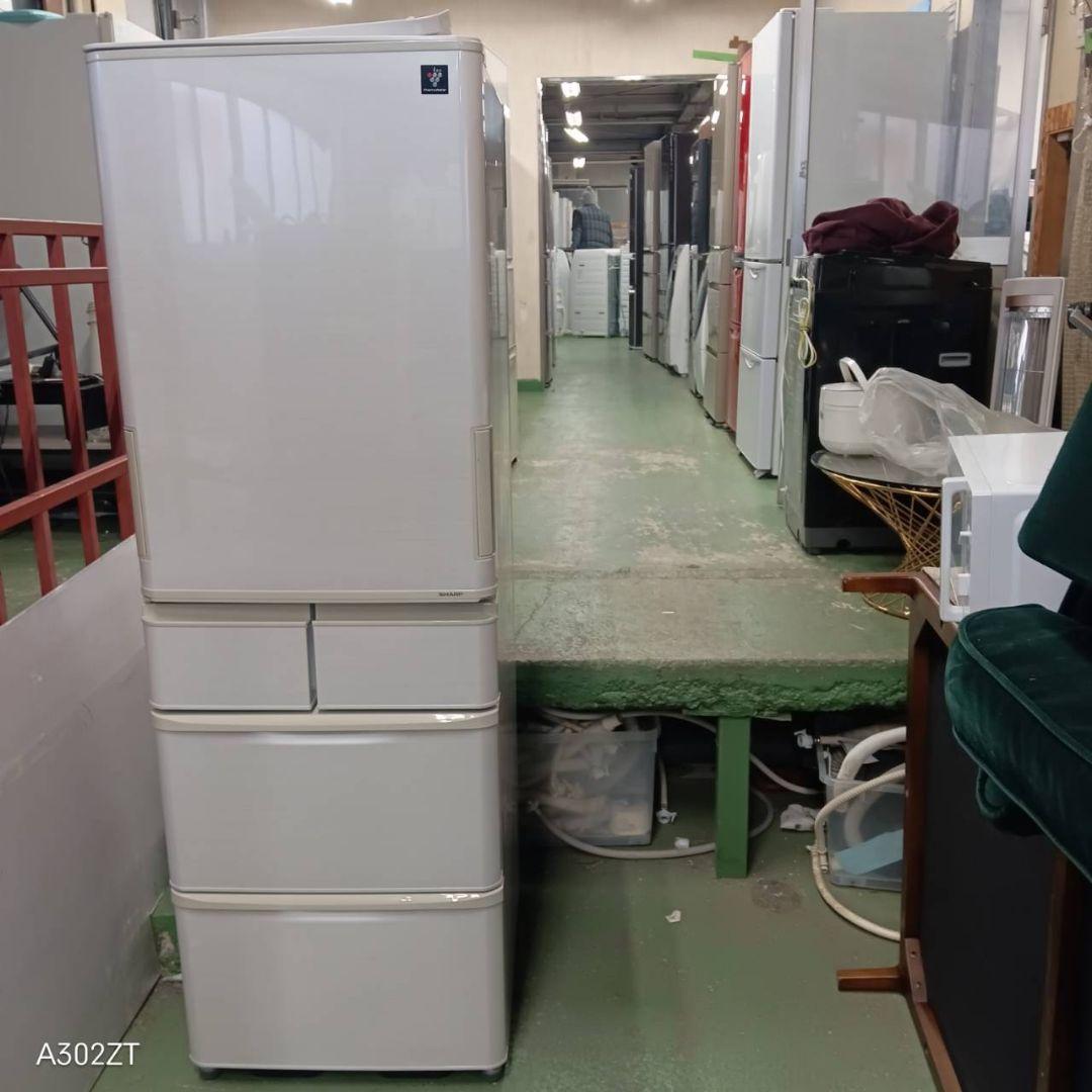 455 送料設置無料 SHARP自動製氷機能付き大型冷蔵庫　412L