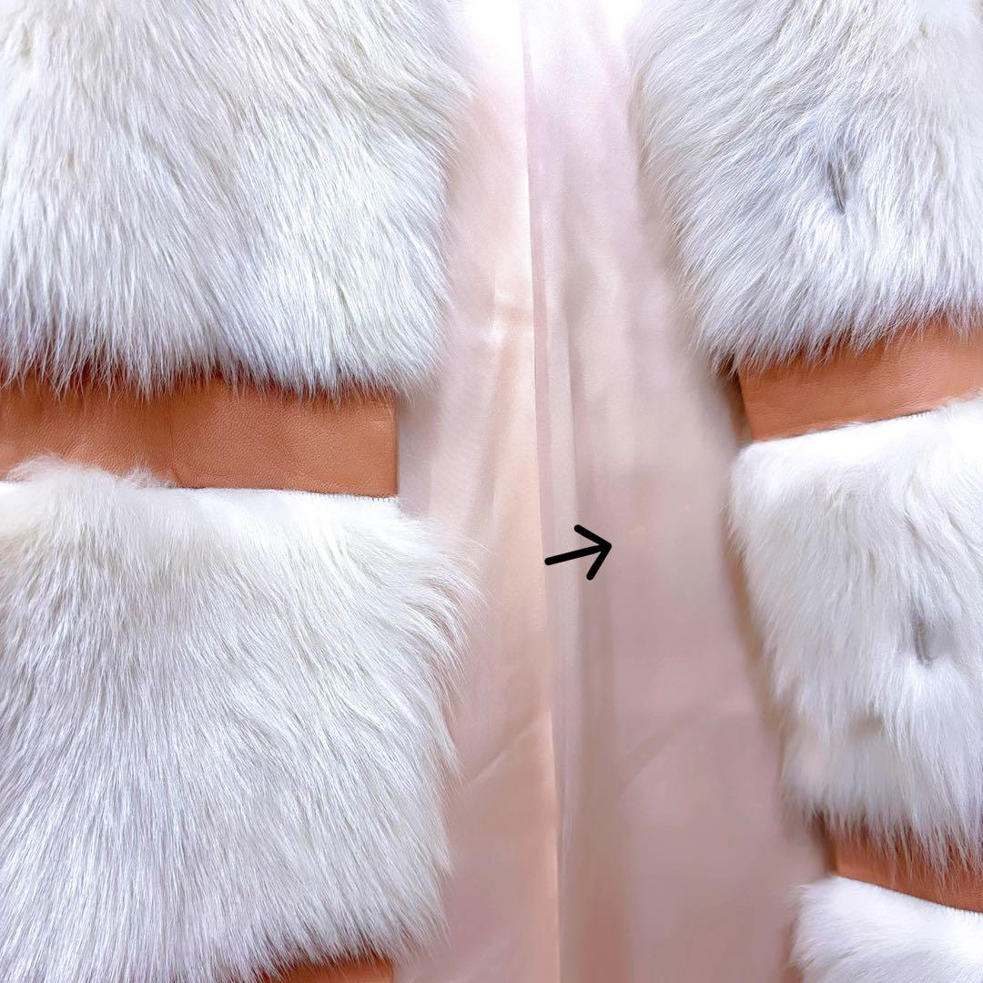 Me couture トスカナラム ファーコート 裏地シルク 風間ゆみえさん着用