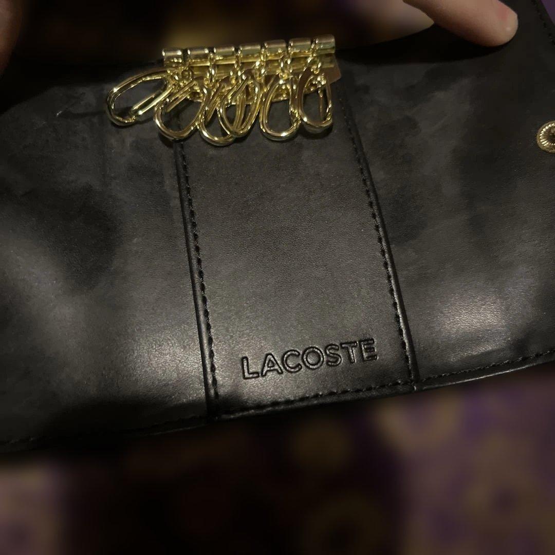 LACOSTE ブラックキーケース