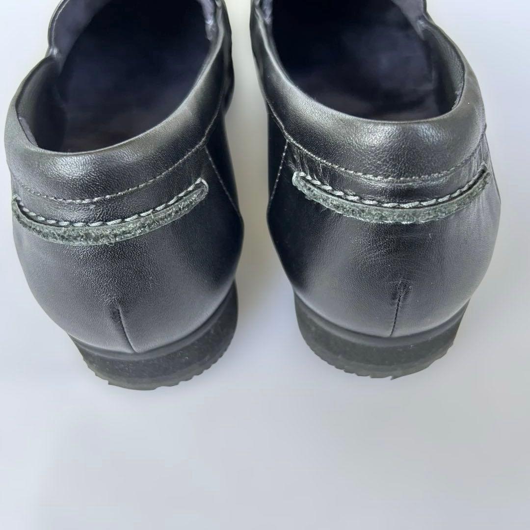 アシックスウォーキング　ペダラ　ローファー　黒　24.5 2E