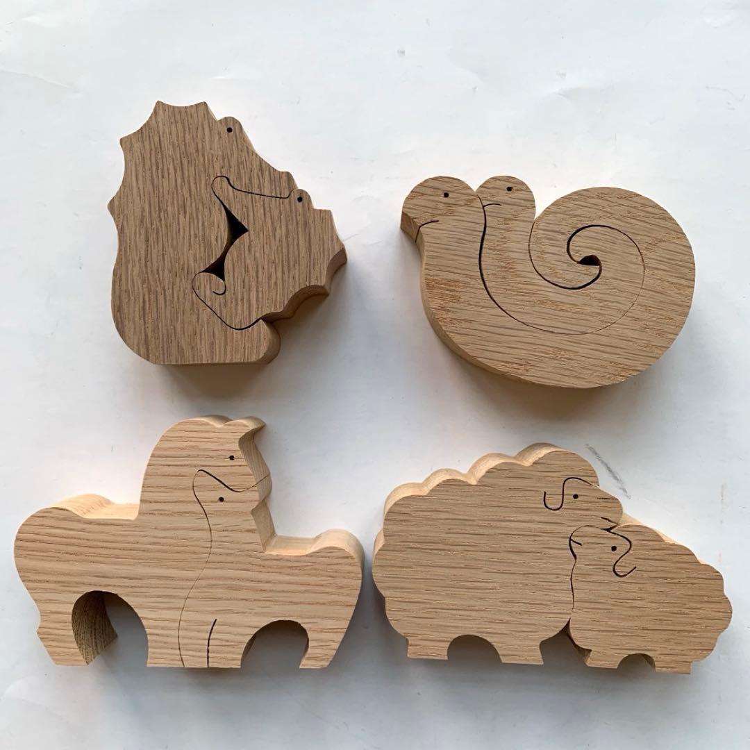 十二支　干支　組み木　小黒三郎　置物