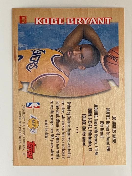 その他 1996-97 Topps Youthquake #YQ15 Kobe