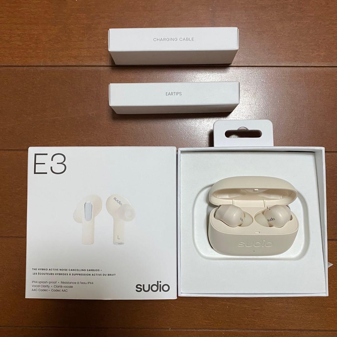 Sudio E3 ハイブリッドアクティブノイズキャンセリングイヤホン