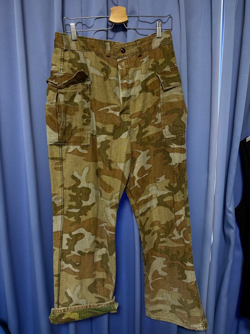 迷彩 カーゴパンツ ハンティング 50s ビンテージ