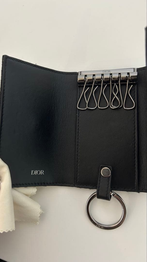 DIOR ディオール キーケース オブリーク ジャガード
