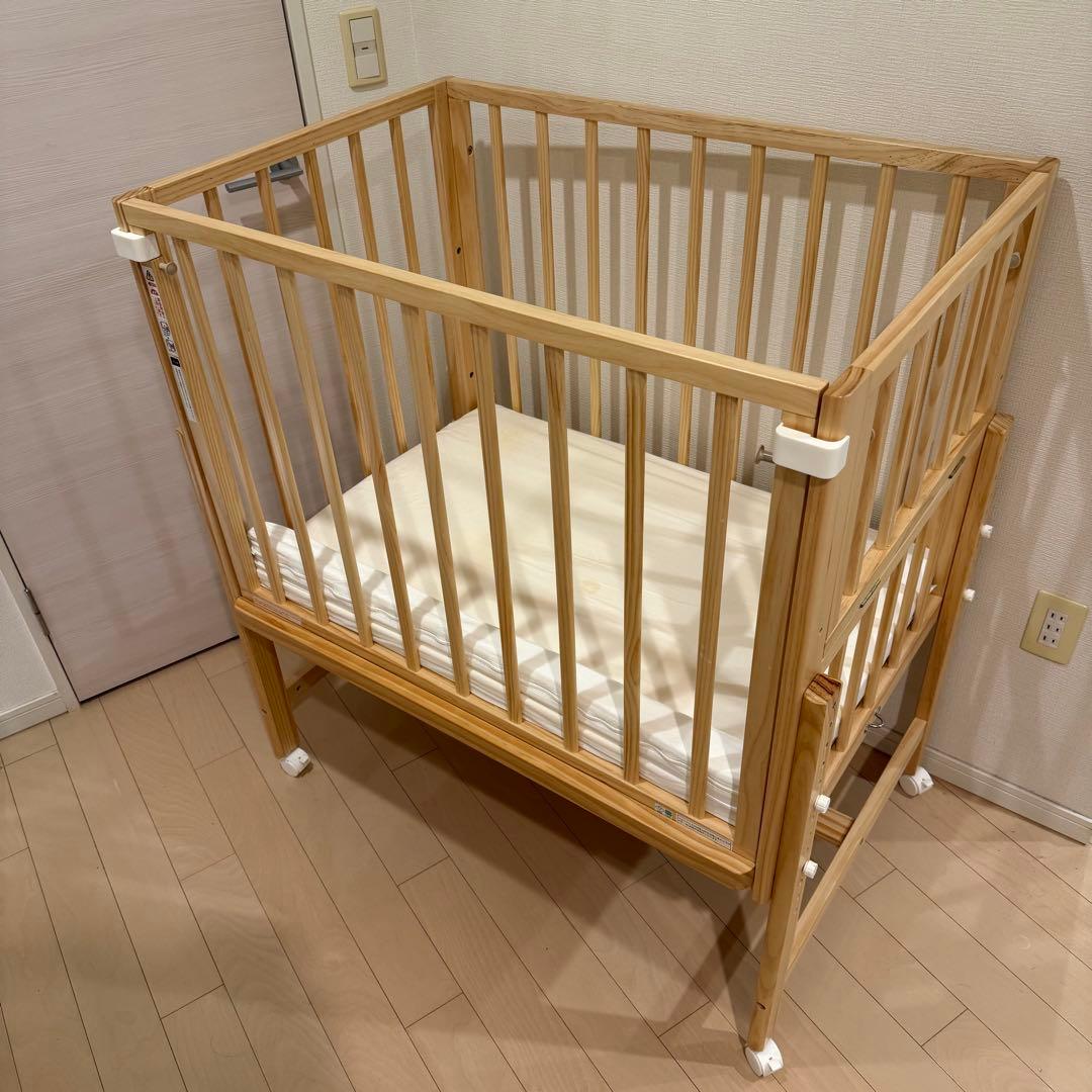 【配送方法相談】そいねーる ミニ ベビーベッド ナチュラル