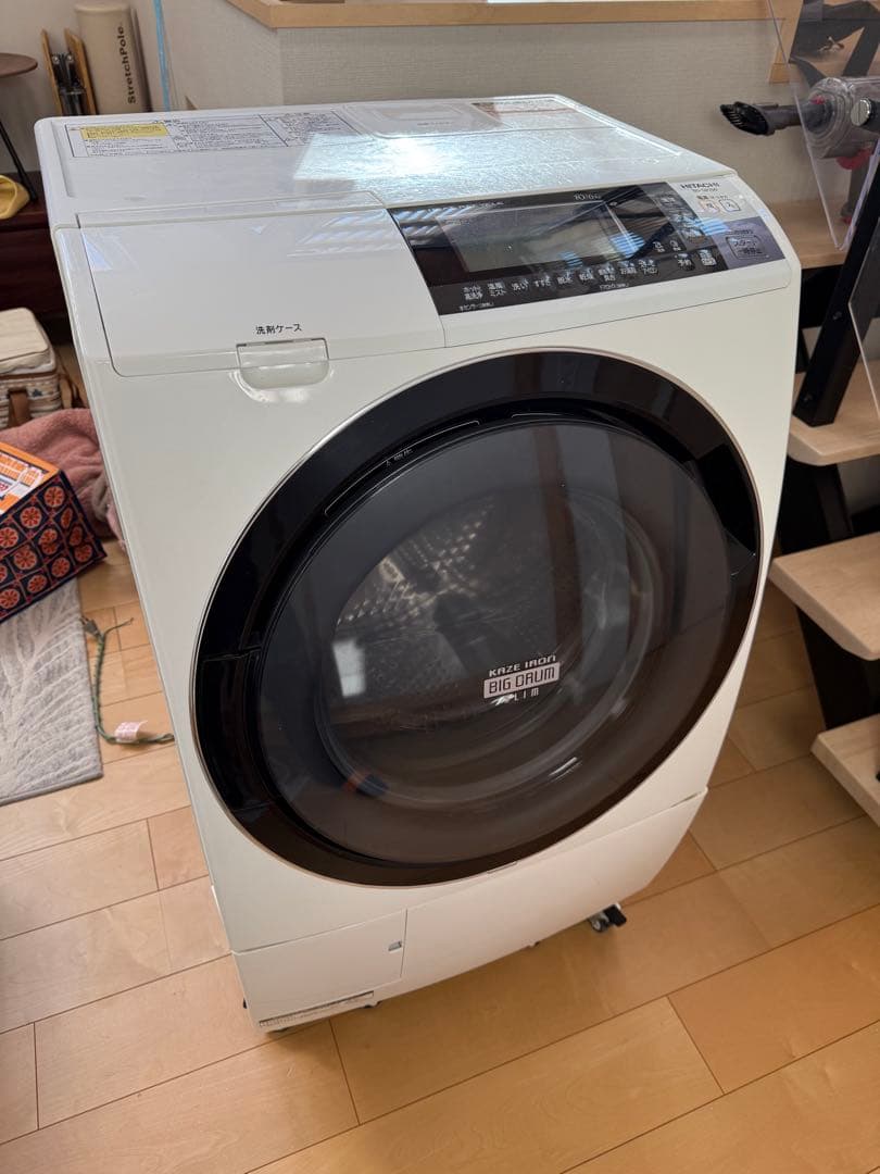 日立ドラム式洗濯機 本体 ホワイト