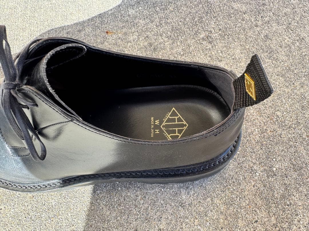 WH ダブルエイチ ヒロシツボウチ×干場義雅 プレーントゥWHS-0010G