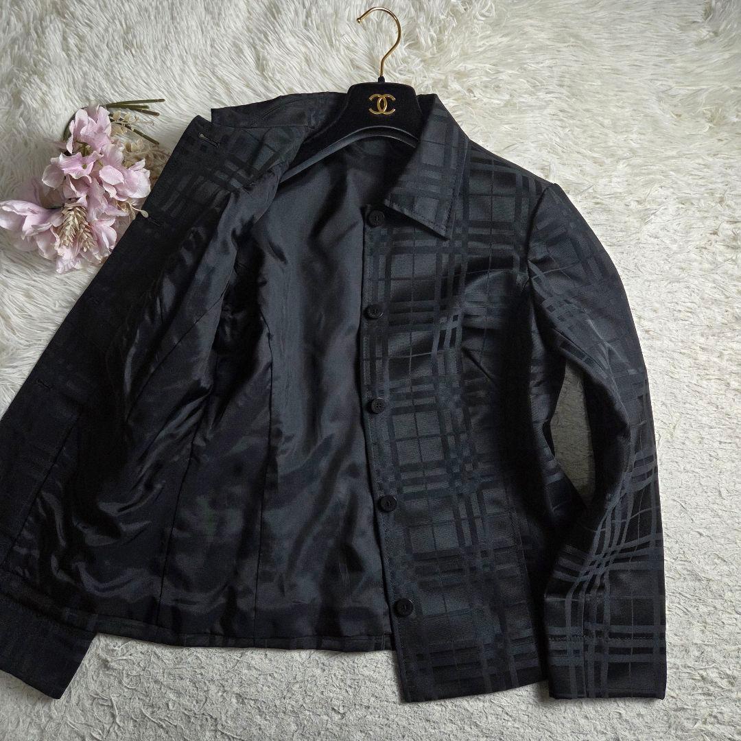 極美品 バーバリー 総柄 シャドー ノバチェック ジャケット サイズ40 L相当