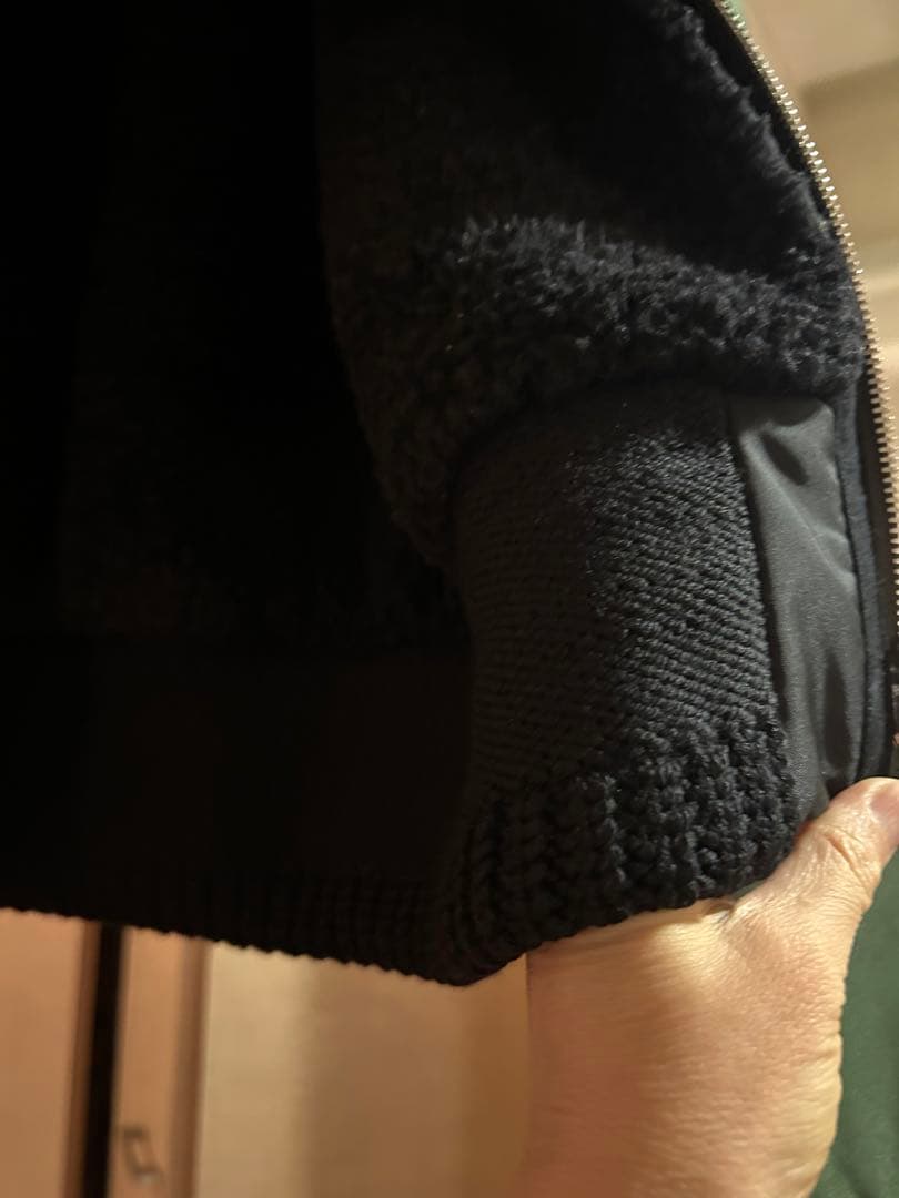 美品　PRADA ボンバージャケット　ファー襟付き（フクロギツネ）