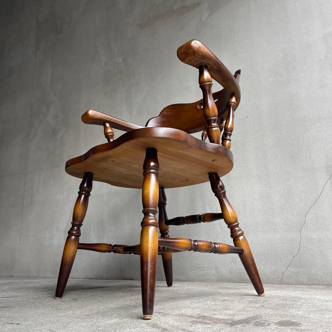 飛騨産業　キツツキマーク　ウィンザーアームチェア　キャプテンチェア