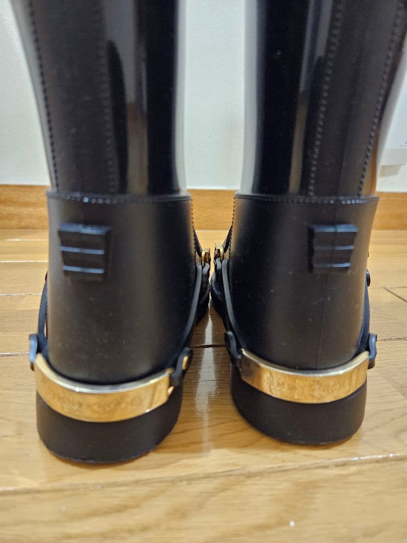JIMMY CHOO ブラック ロングブーツ　美品❗37