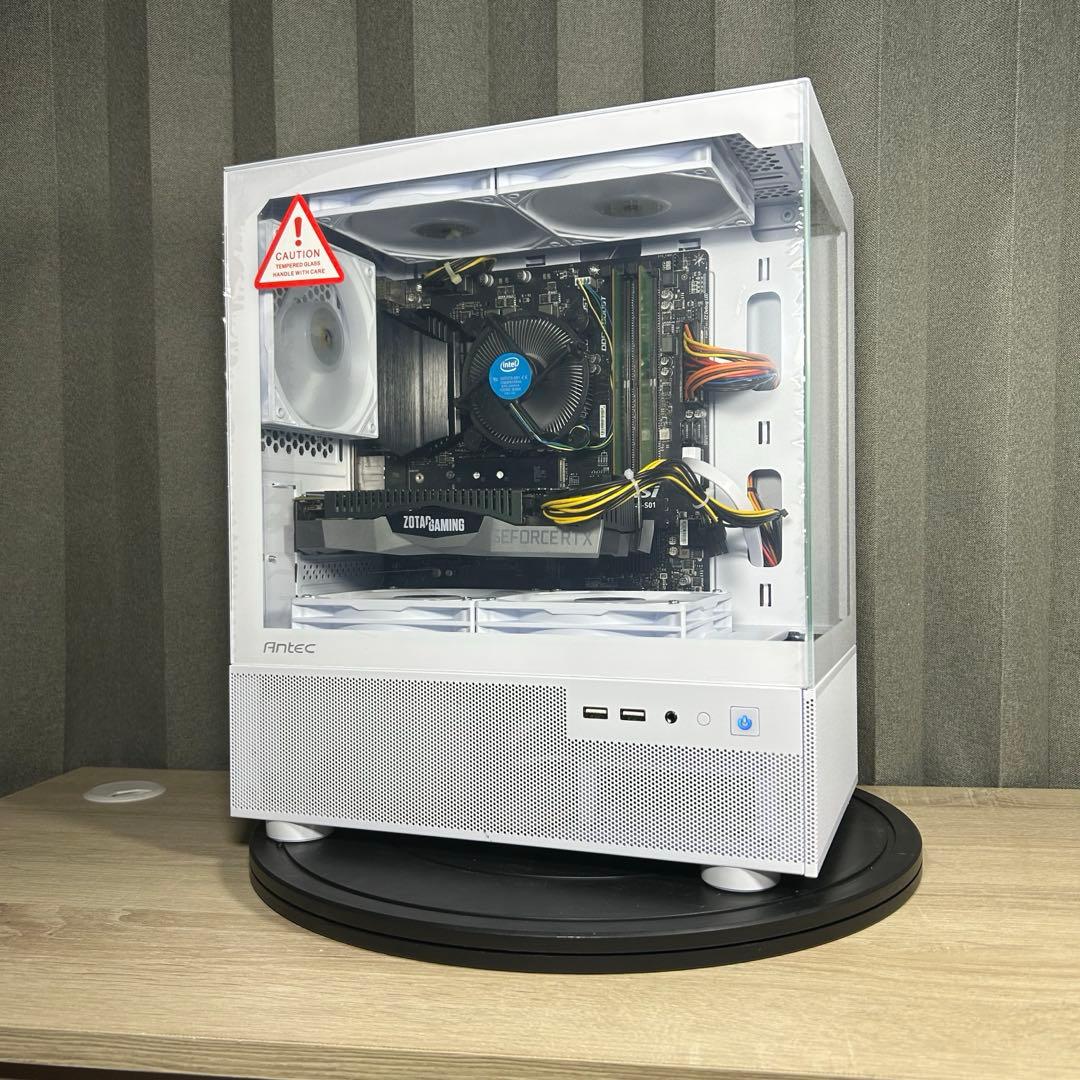 高性能 白 ゲーミングPC RTX2060 Windows11 FPSゲーム快適