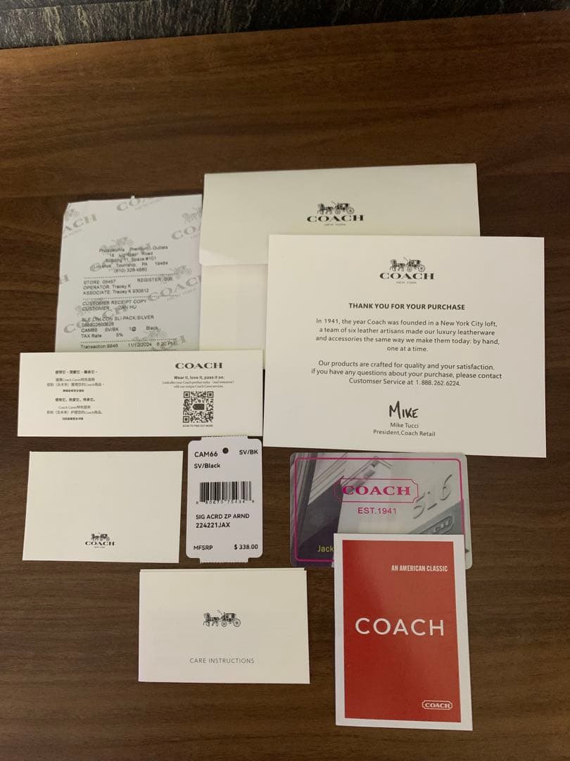 コーチ カーゴトート26 レザー ブラック