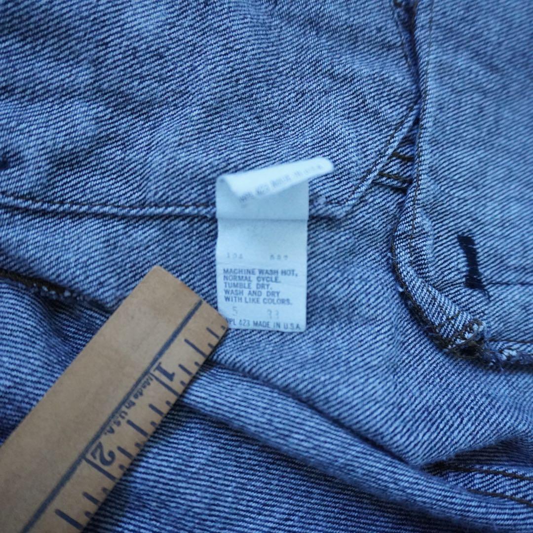 【80s】levisリーバイス 70506 デニムジャケット 先染めブラック40