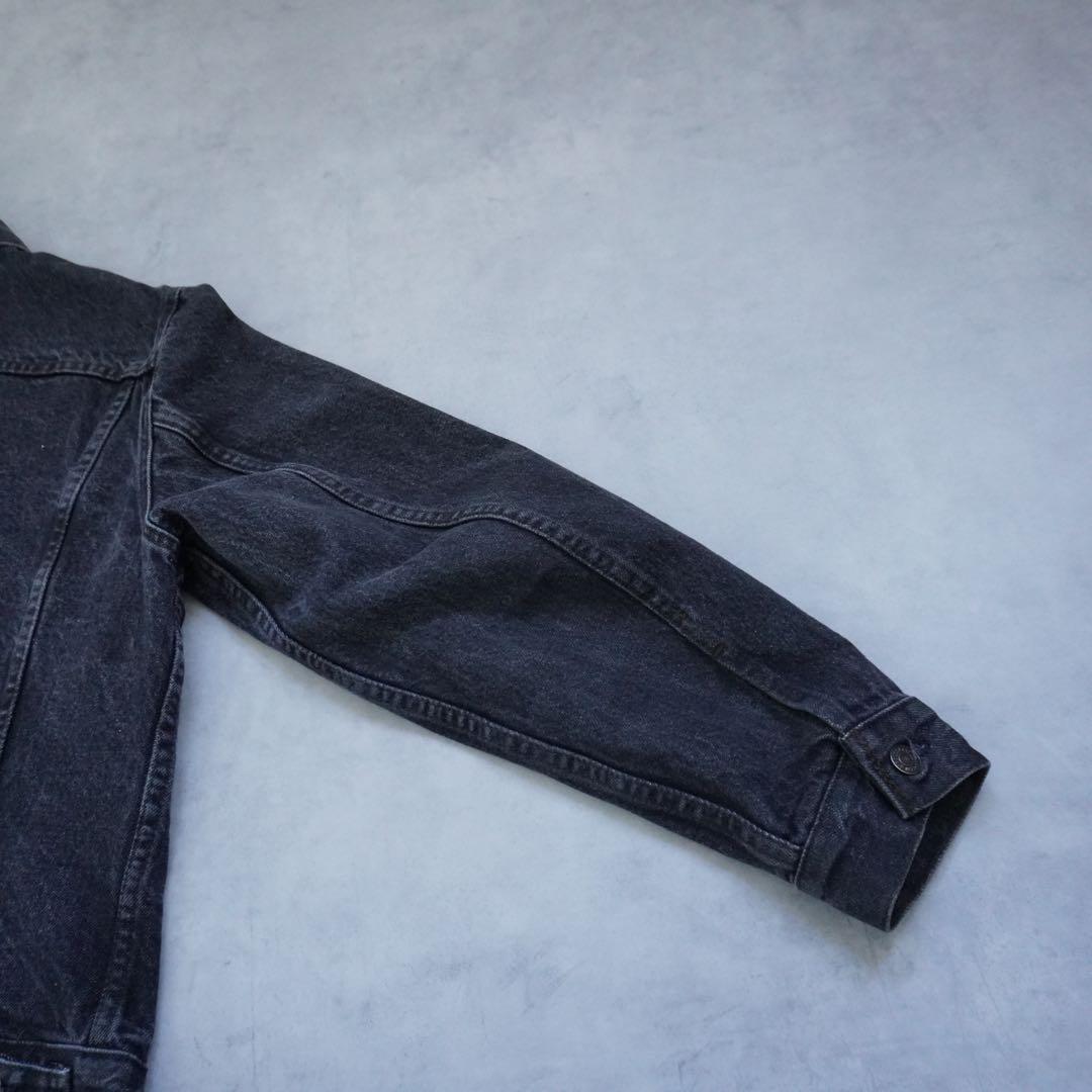 【80s】levisリーバイス 70506 デニムジャケット 先染めブラック40