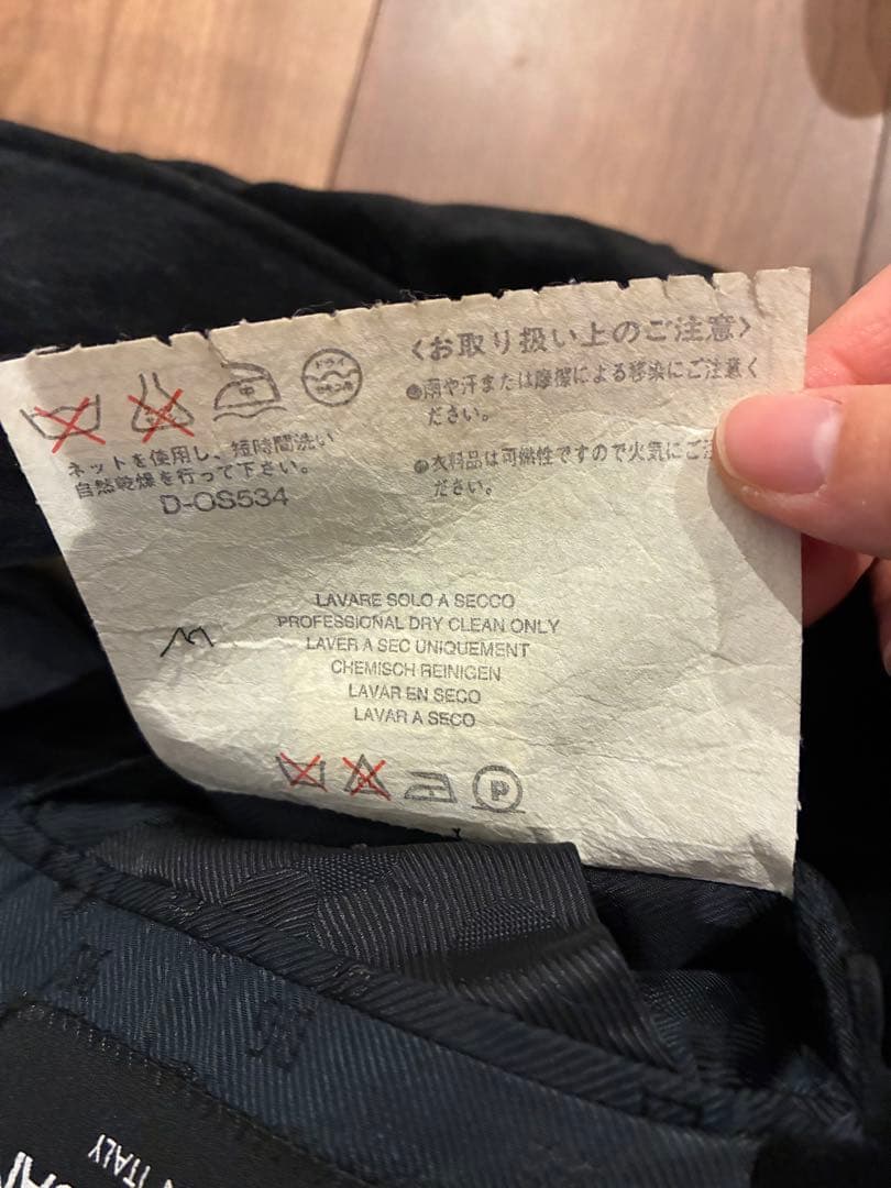 ま*ん様 DOLCE & GABBANA ブラックベルベット テーラードジャケッ