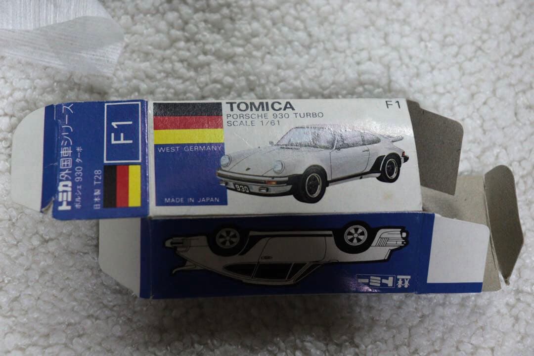 ポルシェ　930ターボ　日本製　トミカ　F1 1979 青箱
