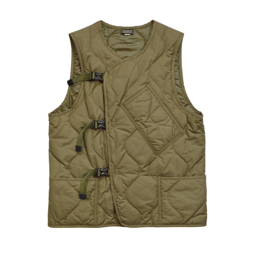 【美品】ROCKEY MOUNTINロッキーマウンテン ダウンベスト Sカーキ.