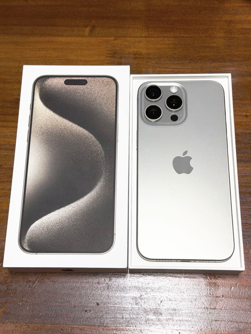 【デモ機/SIMフリー】iPhone15ProMax 256GBナチュラル