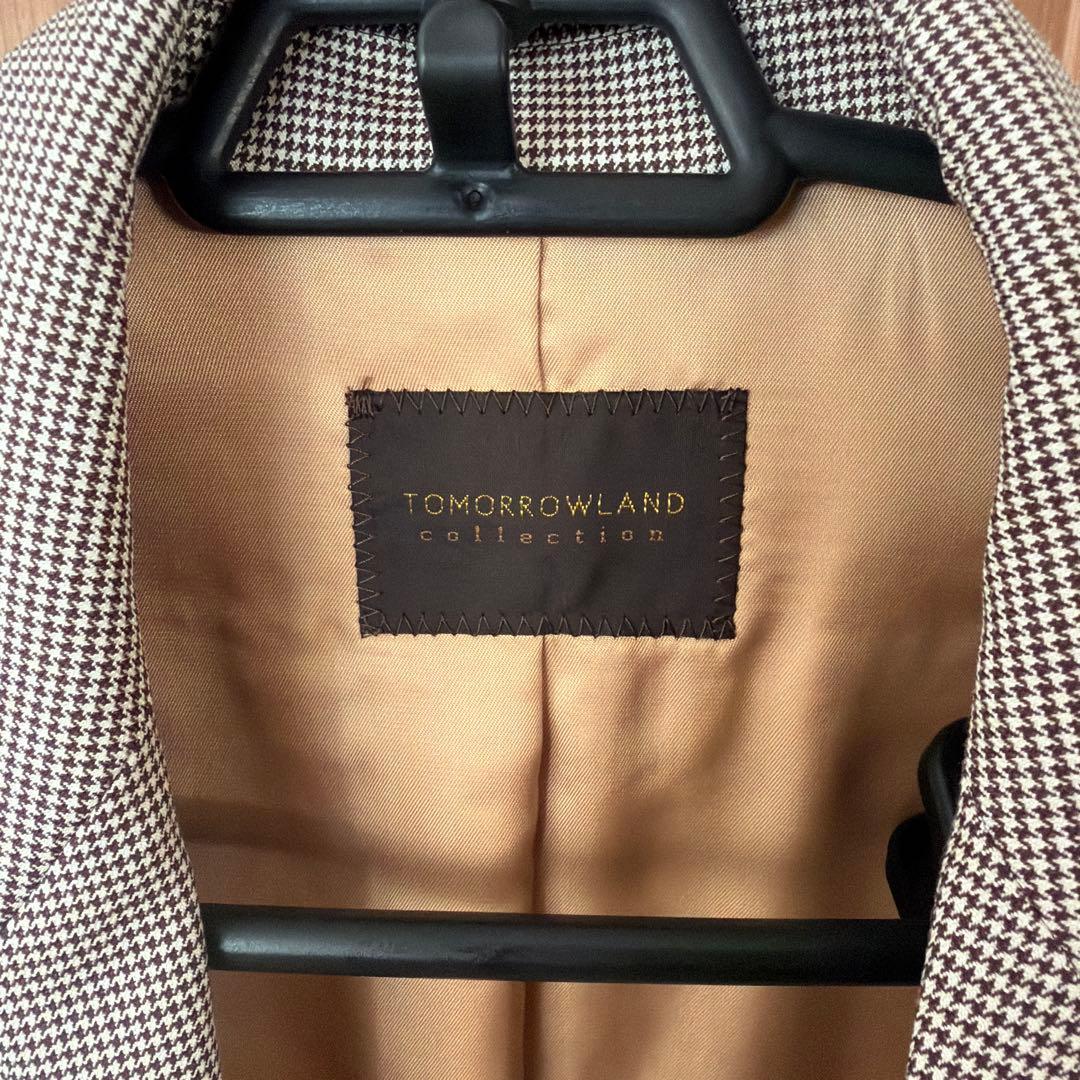 TOMORROWLAND チェック柄 テーラードジャケット　36