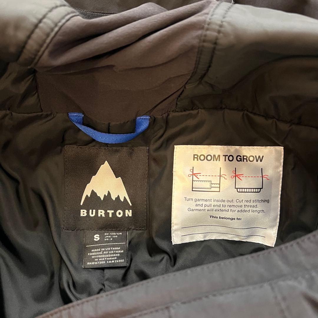 Burton キッズ　スノーウェア　ビブ　パンツS