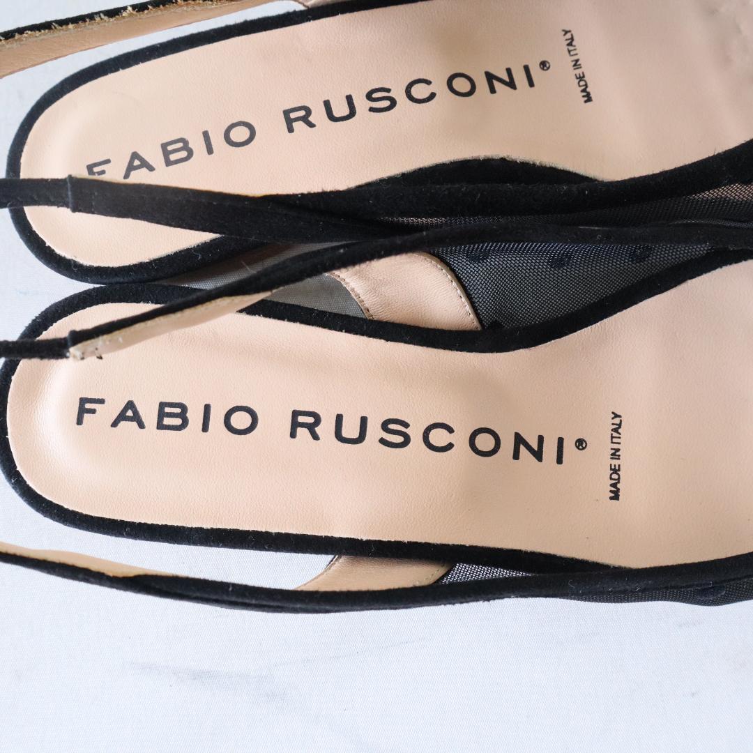 未使用ファビオルスコーニバックストラップチュールサンダル35/22-22.5cm