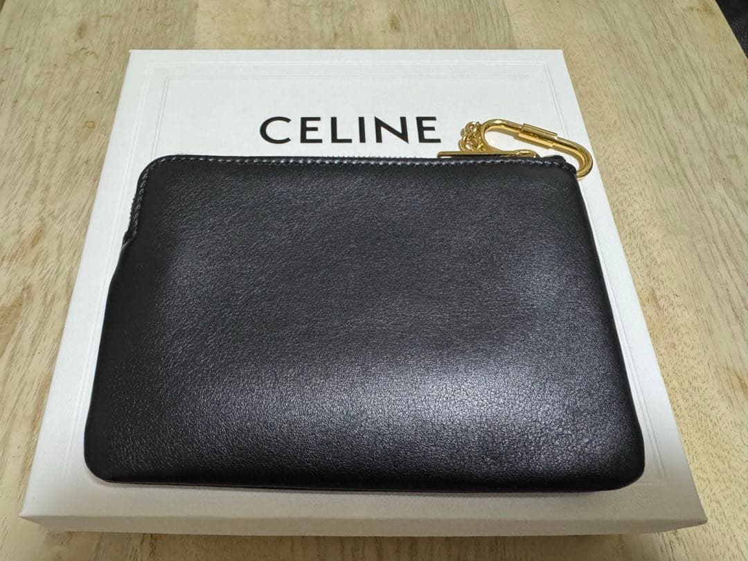 CELINE ブラックレザー ケース