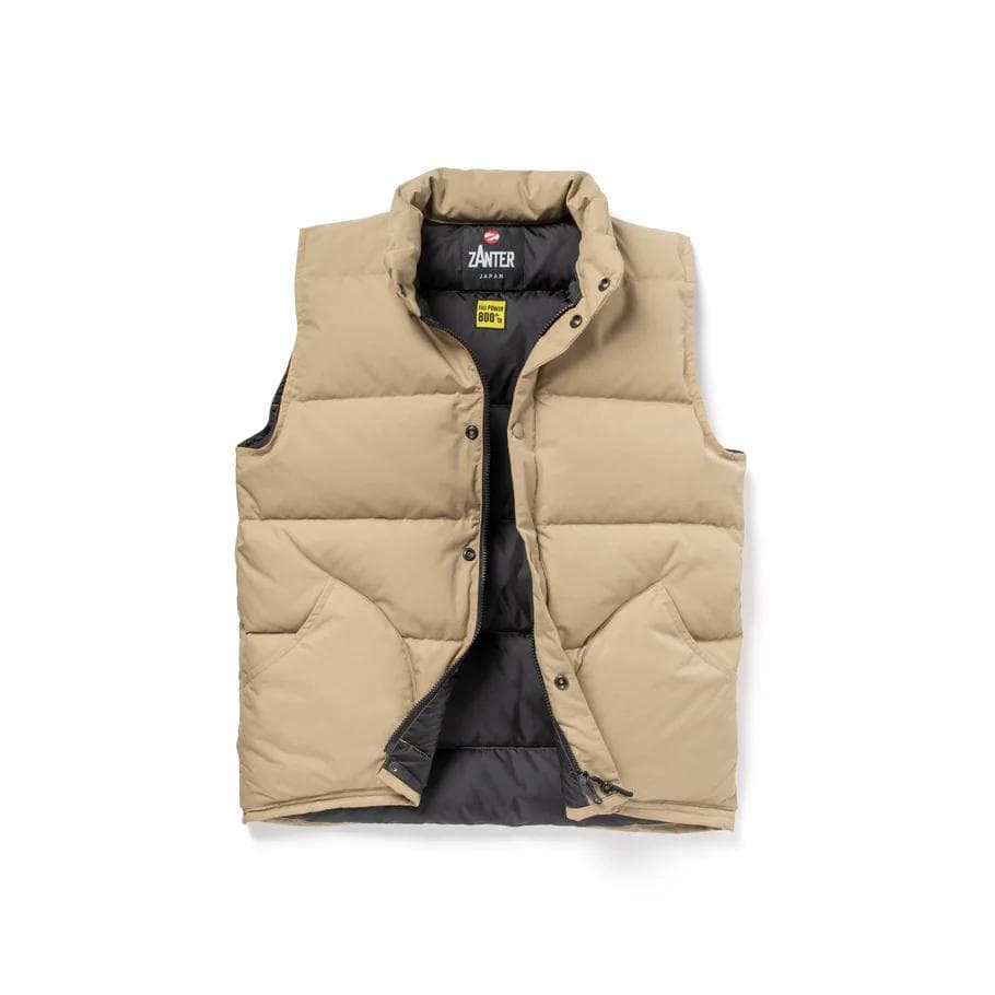ZANTER ダウンベスト ベージュ 日本製