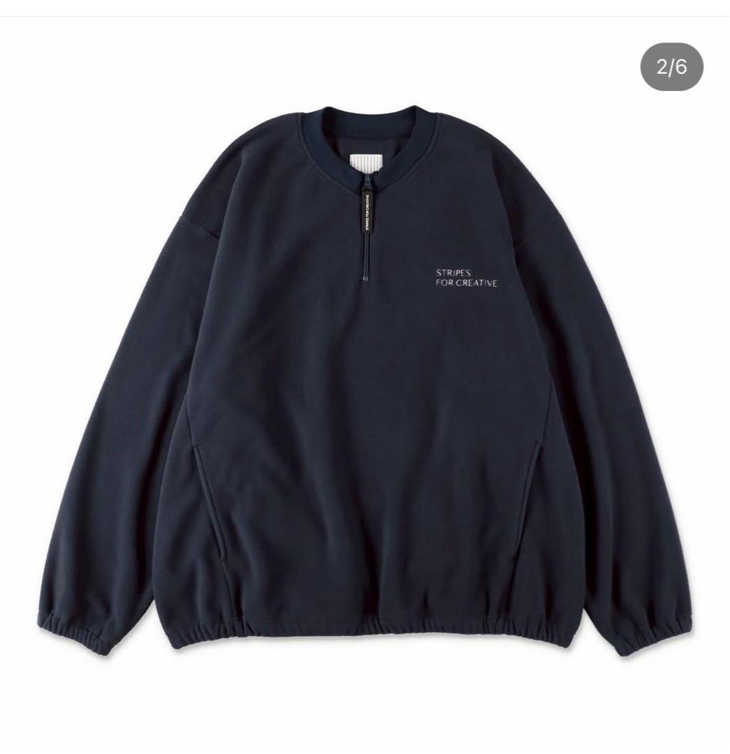 トップス s.f.c FLEECE BASEBALL HALF ZIP JACKET