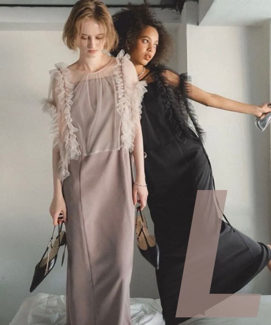 イ★新品タグ付き★et.UNiVER Frill bigshiape setup