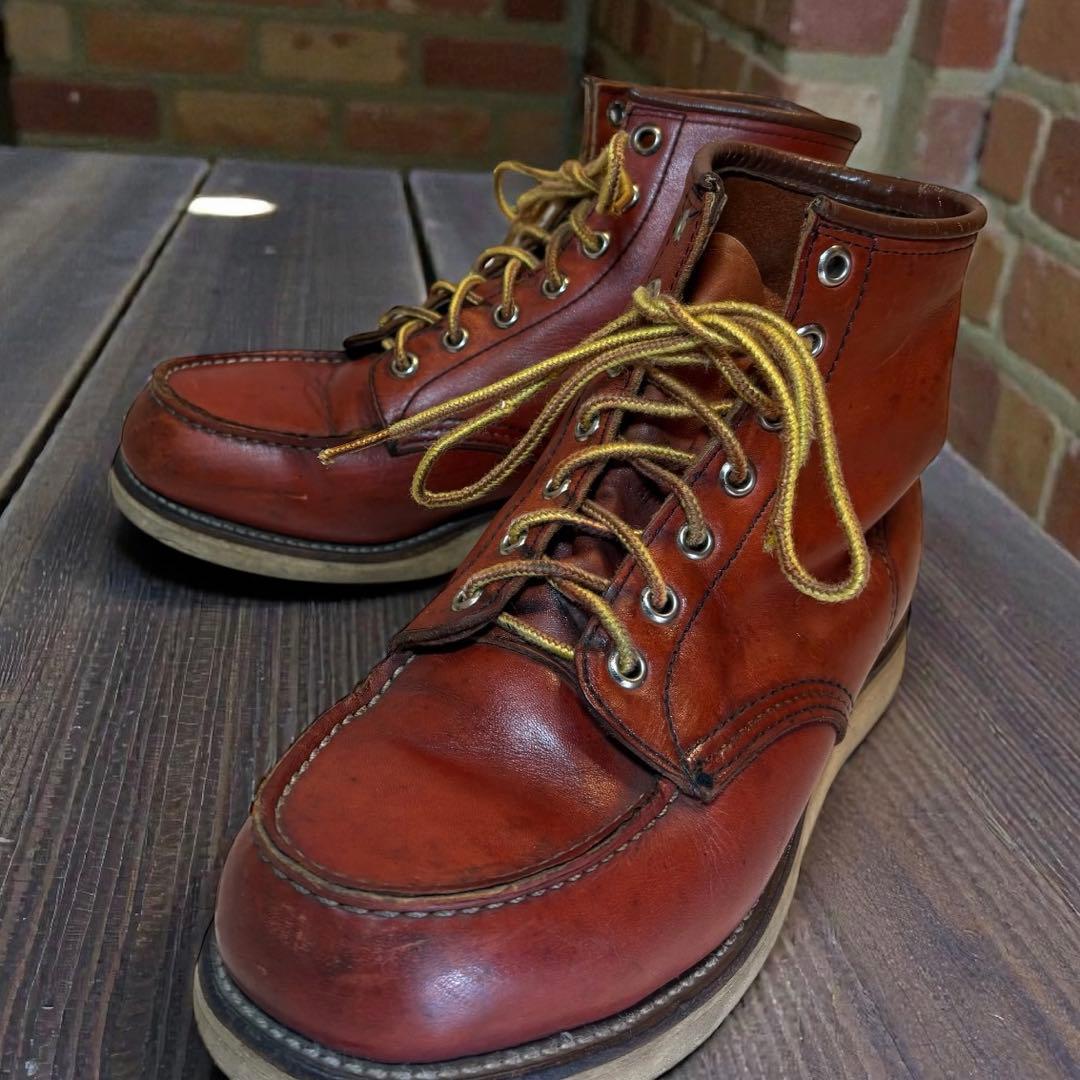 【希少/90s】レッドウィング 875 半円犬タグ 赤茶 オリジナル箱付 7E