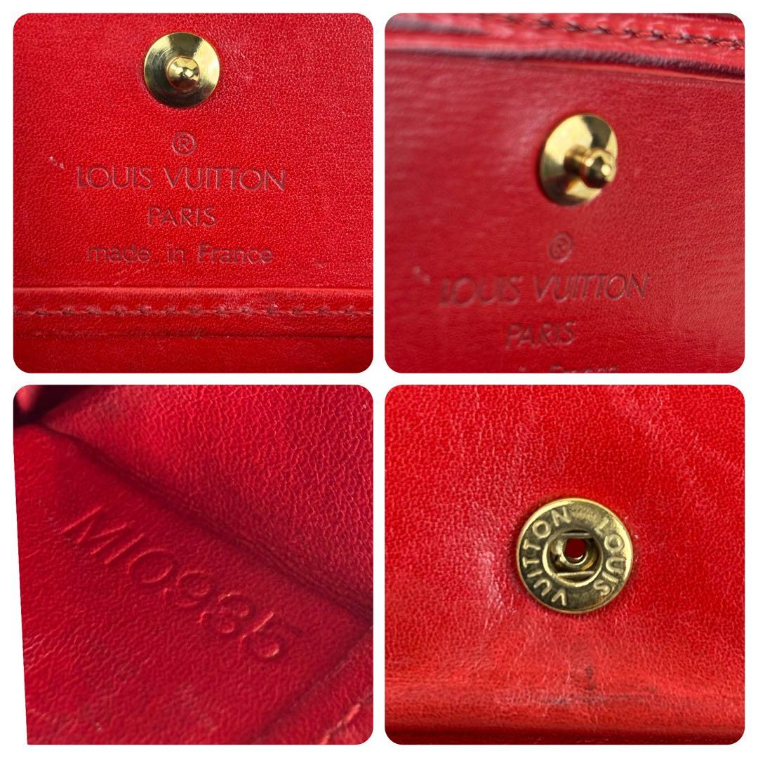 美品！ルイヴィトン エピ ポルトモネワット ケース 赤 レッド