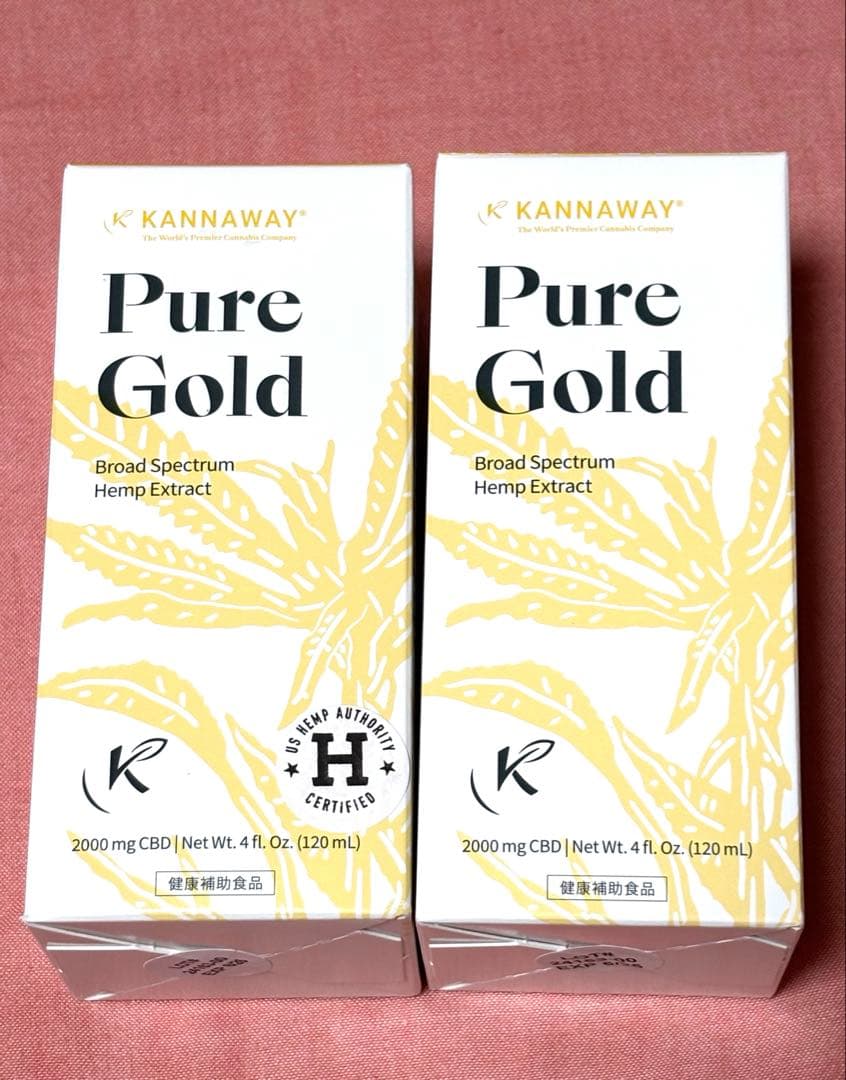 ⭐️kannaway⭐️ピュアゴールド2000mg 2本 6月新入荷分