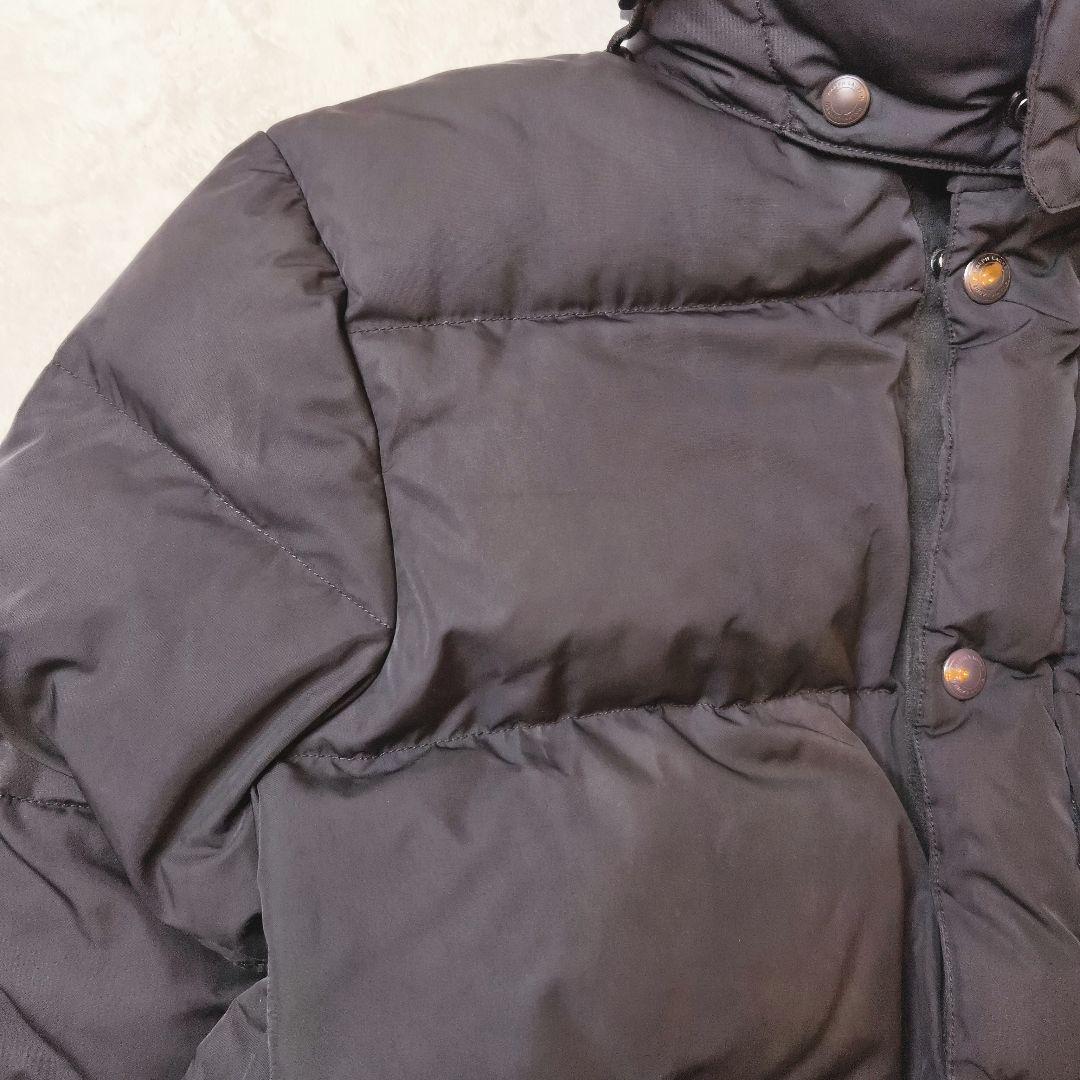 ポロラルフローレン ダウンジャケット 黒 M 刺繍ロゴ 肉厚