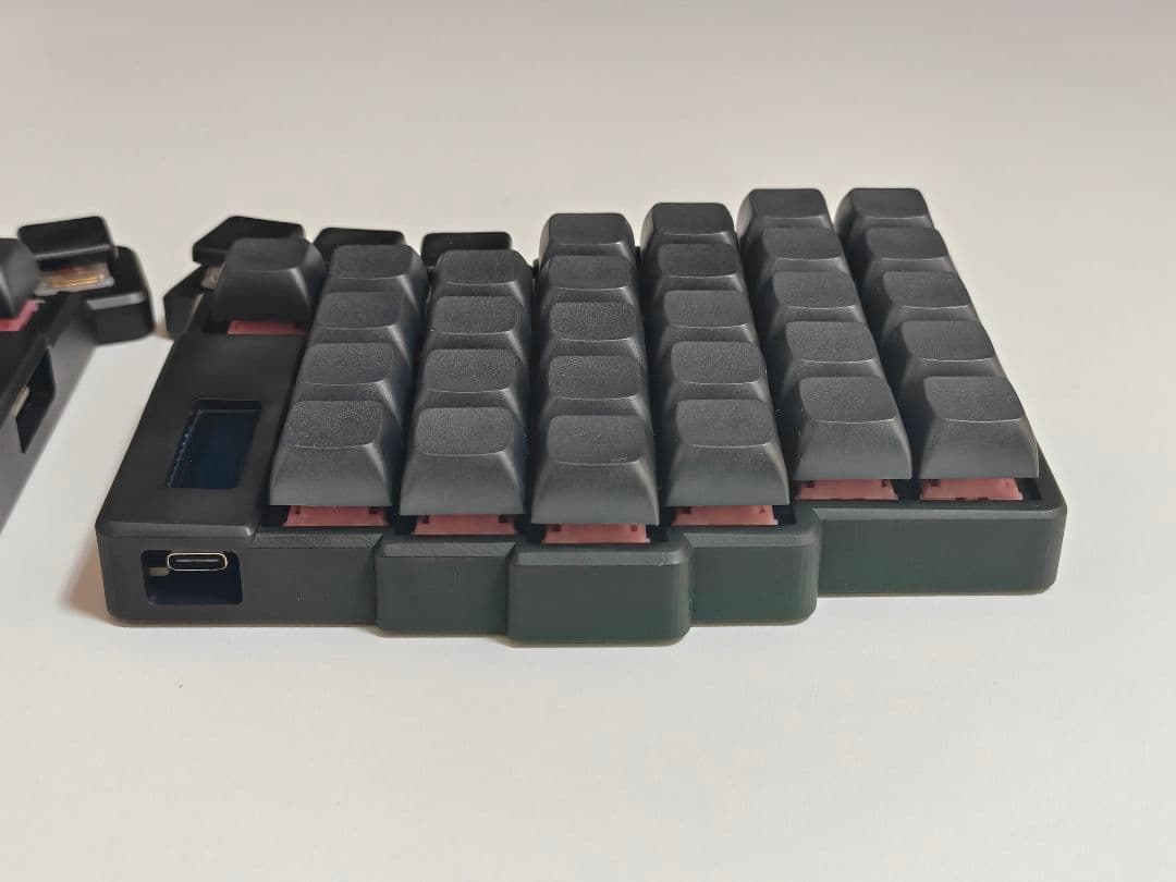 keyball61 完成品 自作キーボード 左右分割 ブラック