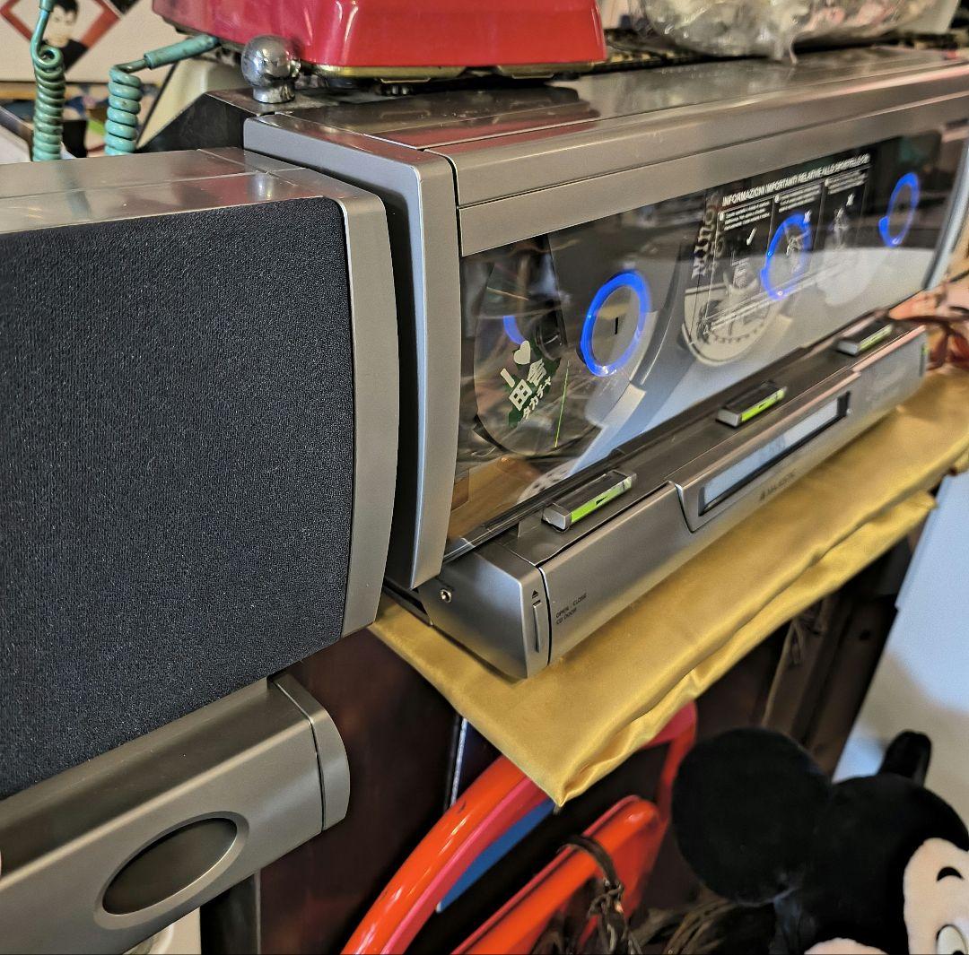 90年 激レア！ネオクラ！お洒落！希少！3連CDチェンジャーミニコンポ ラジカセ